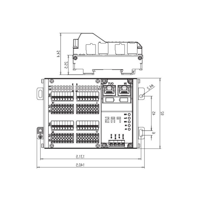 Profinet协议、IP20、32DI、PNP、端子式、RJ45网口、远程模块、009A34