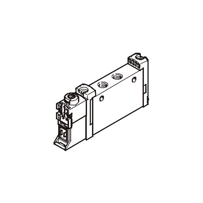 管式阀G1/4、三位五通阀 内先导、中压式、阀宽18 mm、FV-L18-P53U-T-G14、574433