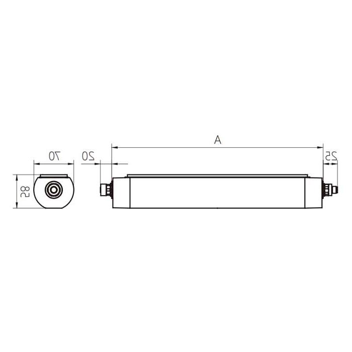 功率12W、尺寸A= 370 mm x 70 mm、MQAL-24-SDL、A70022